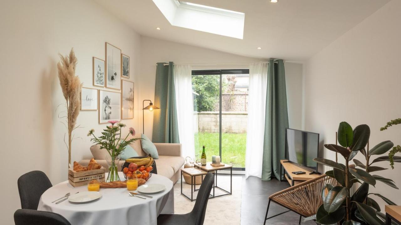 Le Nid Douillet : Superbe Appartement + Jardin Privatif 鲁昂 外观 照片